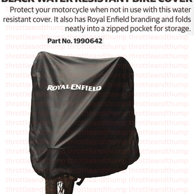 Black Water Resistant Bike Cover fit for Royal Enfield Super Meteor 650