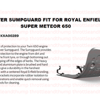 Silver Sumpguard fit for Royal Enfield Super Meteor 650