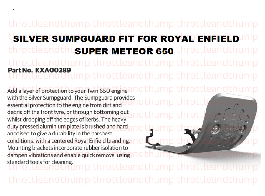 Silver Sumpguard fit for Royal Enfield Super Meteor 650