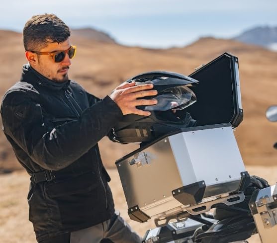 Silver Adventure Top Box fit for Royal Enfield Bear 650
