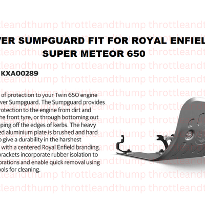 Silver Sumpguard fit for Royal Enfield Super Meteor 650