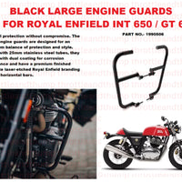 Black Large Engine Guards fit for Royal Enfield Continental GT 650