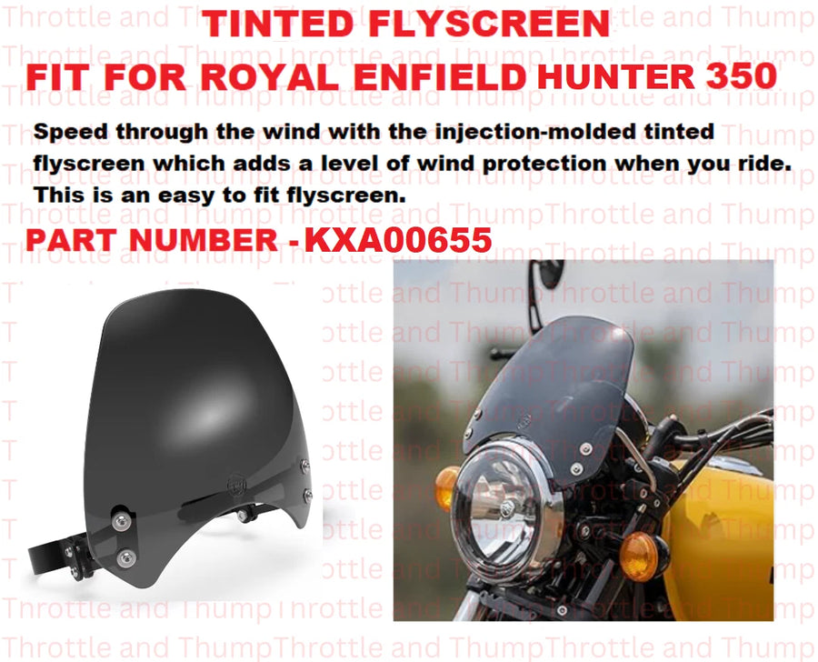Tinted Flyscreen fit for Royal Enfield Hunter 350