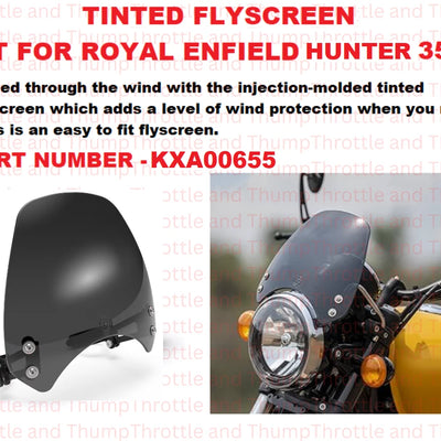 Tinted Flyscreen fit for Royal Enfield Hunter 350
