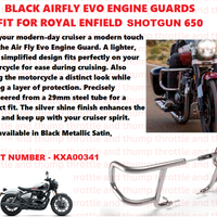 Silver Airfly Evo Engine Guards fit for Royal Enfield Shotgun 650
