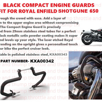 Black Compact Engine Guards fit for Royal Enfield Shotgun 650