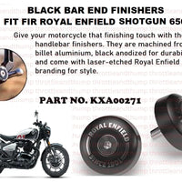 Black Bar End Finishers fit for Royal Enfield Shotgun 650