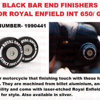 Black Bar End Finishers fit for Royal Enfield Interceptor 650