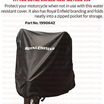 Black Water Resistant Bike Cover fit for Royal Enfield Meteor 350