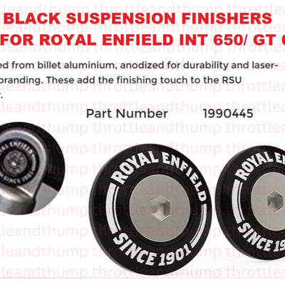Black Suspension Finishers fit for Royal Enfield Continental GT 650