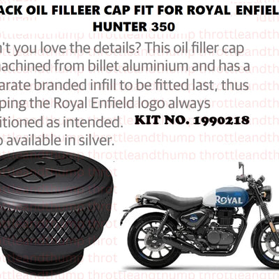 Black Oil Filler Cap fit for Royal Enfield Hunter 350