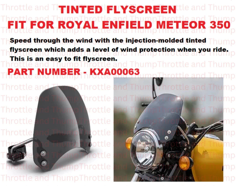 Tinted Flyscreen fit for Royal Enfield Meteor 350