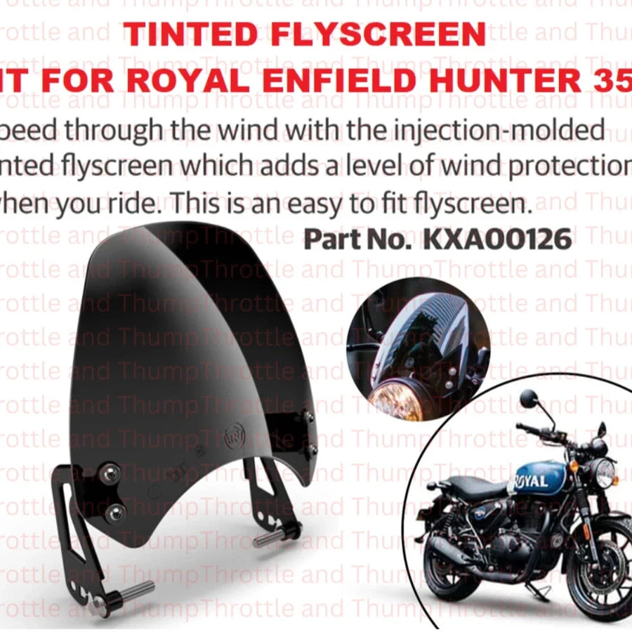 Tinted Flyscreen fit for Royal Enfield Hunter 350