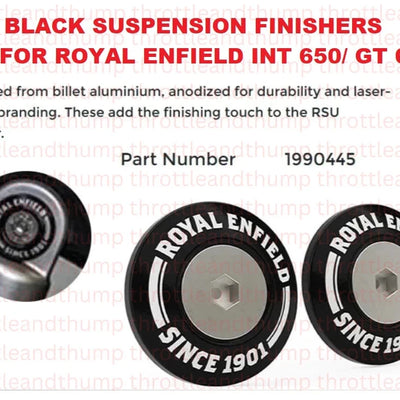 Black Suspension Finishers fit for Royal Enfield Interceptor 650