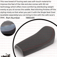 Black Premium Touring Rider Seat fit for Royal Enfield Continental GT 650