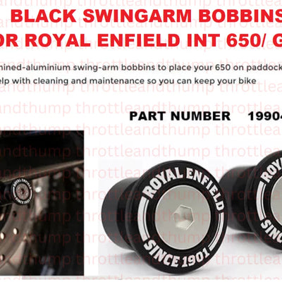 Black Swingarm Bobbins fit for Royal Enfield Continental GT 650