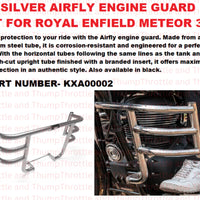 Silver Airfly Engine Guard fit for Royal Enfield Meteor 350