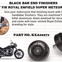 Black Bar End Finishers fit for Royal Enfield Super Meteor 650