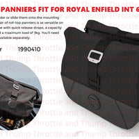 Black Soft Panniers fit for Royal Enfield Interceptor 650