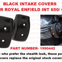 Black Intake Covers fit for Royal Enfield Continental GT 650