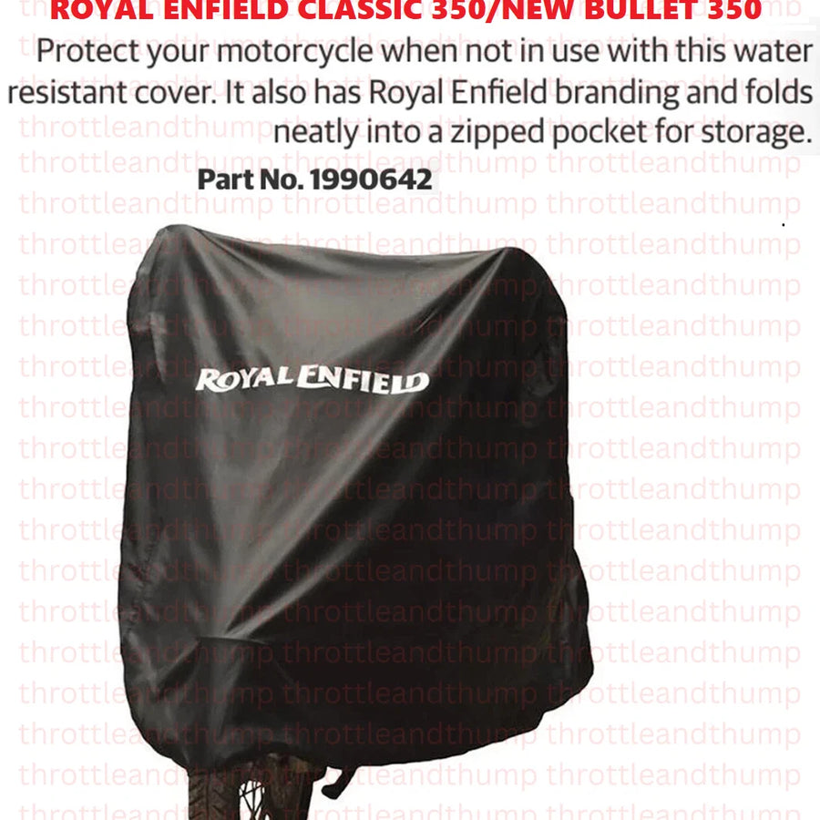 Black Water Resistant Bike Cover fit for Royal Enfield Classic 350