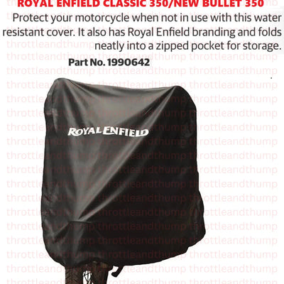 Black Water Resistant Bike Cover fit for Royal Enfield Classic 350