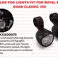 Black Led Fog Lights fit for Royal Enfield Goan Classic 350