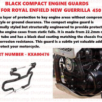 Black Compact Engine Guards fit for Royal Enfield Guerrilla 450