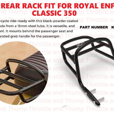 Black Rear Rack fit for Royal Enfield Classic 350