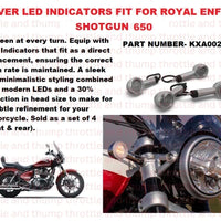 Silver LED Indicators fit for Royal Enfield Shotgun 650