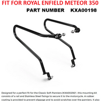 Black Soft Pannier Rails fit for Royal Enfield Meteor 350