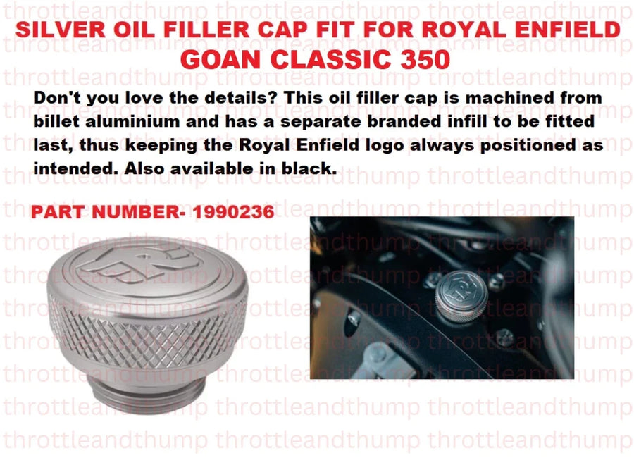 Silver Oil Filler Cap fit for Royal Enfield Goan Classic 350