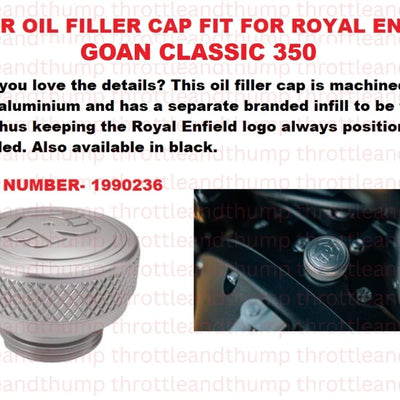 Silver Oil Filler Cap fit for Royal Enfield Goan Classic 350