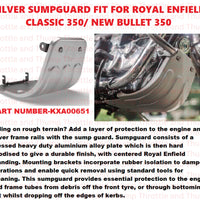Silver Sumpguard fit for Royal Enfield Classic 350