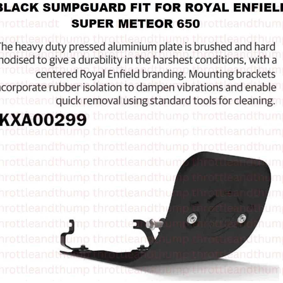 Black Sumpguard fit for Royal Enfield Super Meteor 650