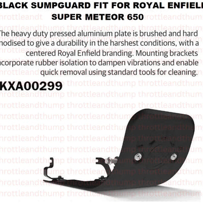 Black Sumpguard fit for Royal Enfield Super Meteor 650