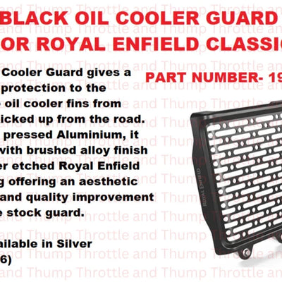 Black Oil Cooler Guard fit for Royal Enfield Classic 650