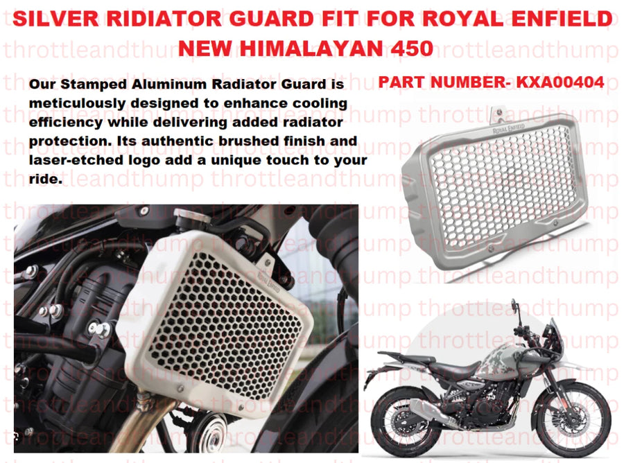 Silver Radiator Guard fit for Royal Enfield Himalayan 450