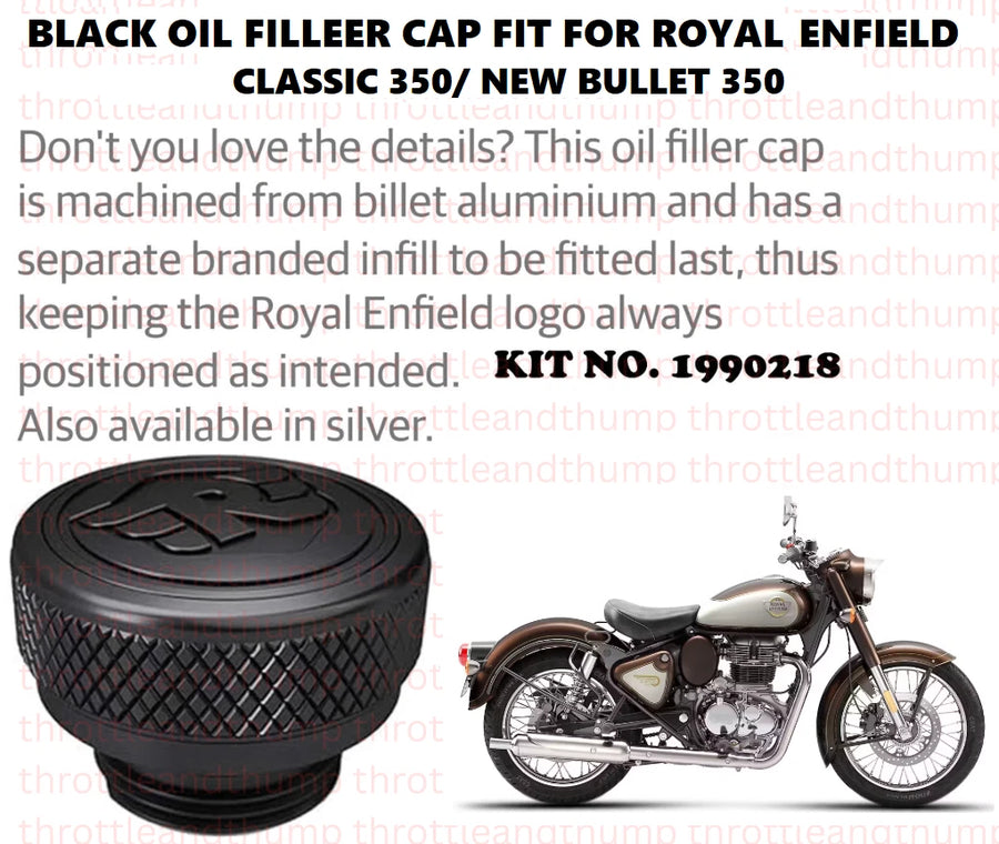 Black Oil Filler Cap fit for Royal Enfield Classic 350