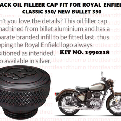 Black Oil Filler Cap fit for Royal Enfield Classic 350