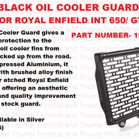 Black Oil Cooler Guard fit for Royal Enfield Interceptor 650