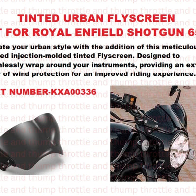 Tinted Urban Flyscreen fit for Royal Enfield Shotgun 650