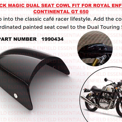Black Magic Dual Seat Cowl fit for Royal Enfield Continental GT 650