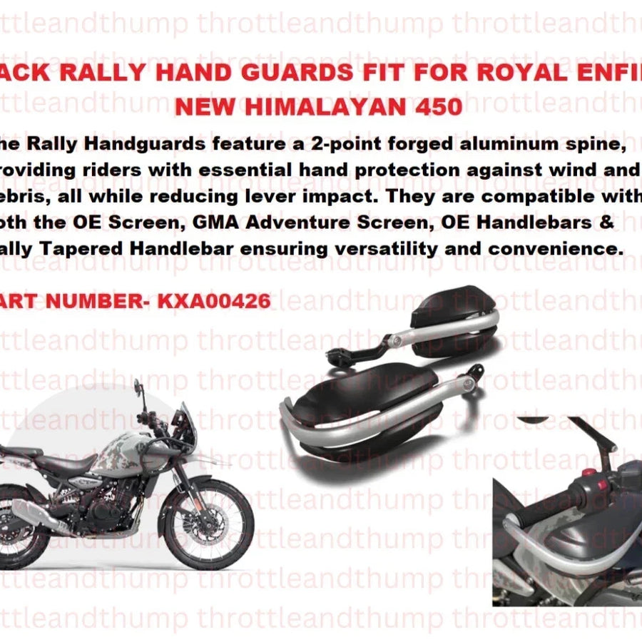 Black Rally Hand Guards fit for Royal Enfield Himalayan 450