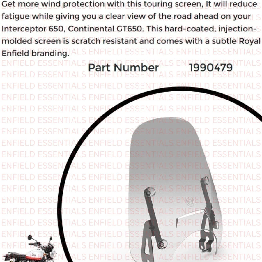 Touring Screen fit for Royal Enfield Interceptor 650