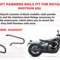Black Soft Pannier Rails fit for Royal Enfield Shotgun 650