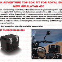 Black Adventure Top Box fit for Royal Enfield Himalayan 450