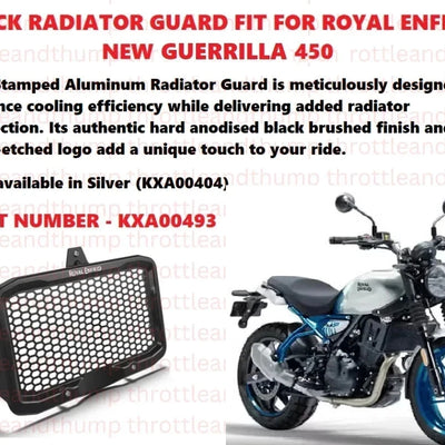 Black Radiator Guard fit for Royal Enfield Guerrilla 450