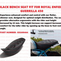 Black Bench Seat fit for Royal Enfield Guerrilla 450