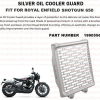 Silver Oil Cooler Guard fit for Royal Enfield Shotgun 650
